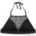 Masked Brand Women's Crochet High Neck Halter Bikini Top X-Small B075FBDD6T